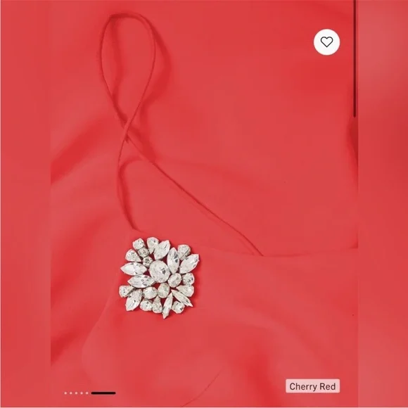 Sachin + Babi Red Maxi Strapless Prom Dress Size 2 New - Picture 7 of 10